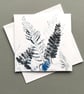 4 cards hand printed hedgerow design - Image 5