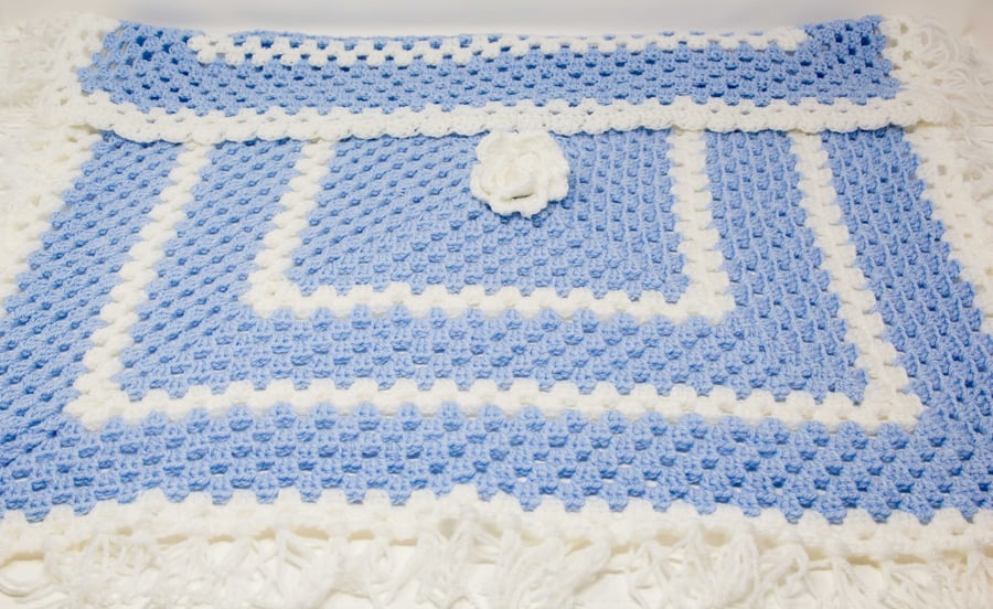 Hand Crocheted Baby Blanket 