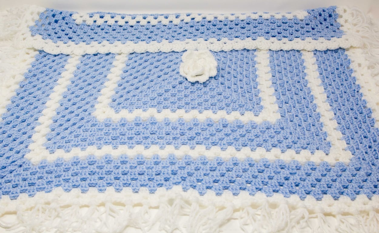 Hand Crocheted Baby Blanket 