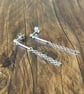 Handmade Chain Bar Drop Earrings  & Pendant Set - Image 3