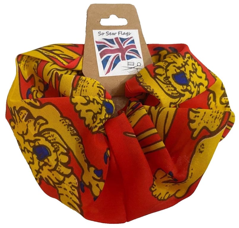 Upper Normandy Flag Hair Scrunchie Scrunchies Accessory Band Elastic