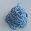 Crochet Christmas Bell (Light Blue) - festive decoration