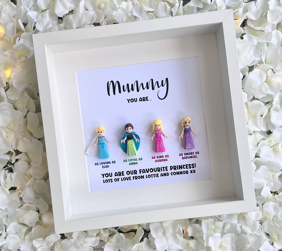 Lego Disney Princess Minifigures Frame