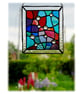 Treasure Chest Stained Glass Suncatcher Handmade 001 Abstract - Image 5