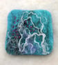Hand felted Sea inspired brooch - Image 2