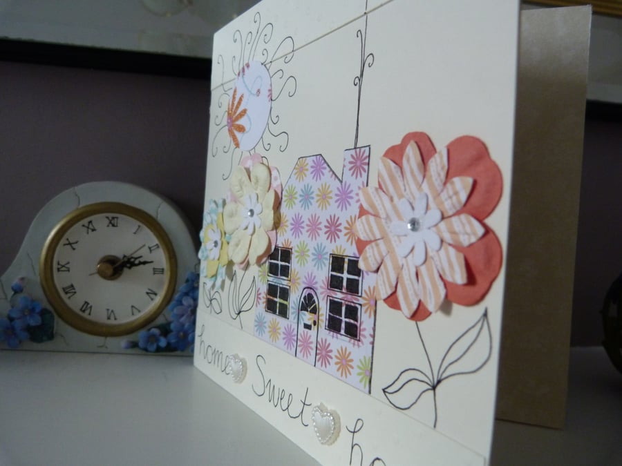 Pretty New Home Card