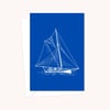 Sailing Yacht Greeting Card