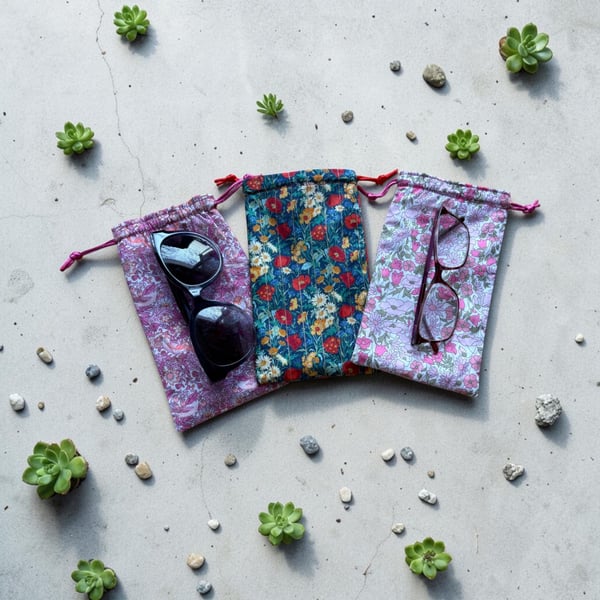 Liberty Fabric Glasses-Sunglasses Case.