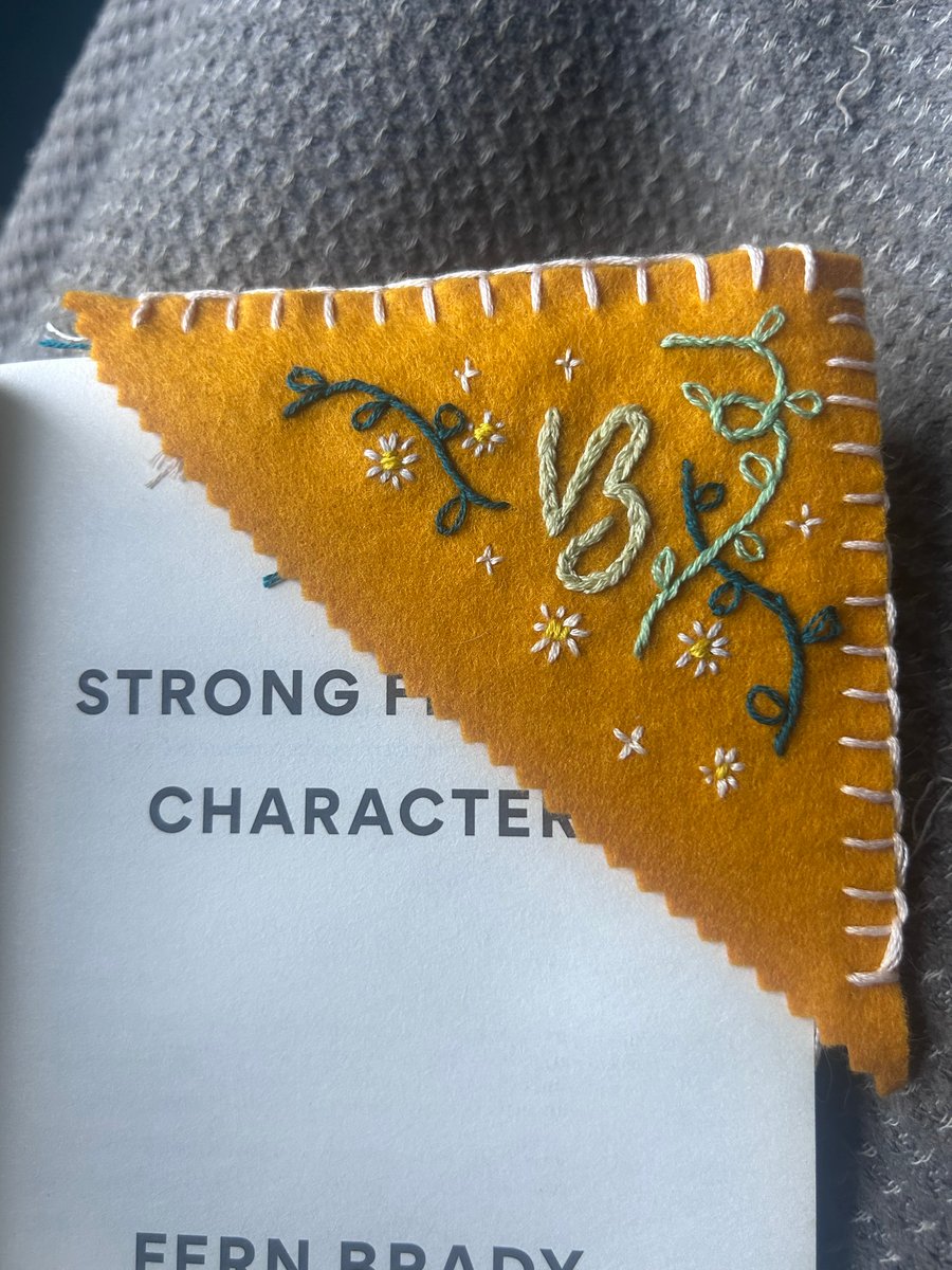 Hand Embroidered Bookmark 