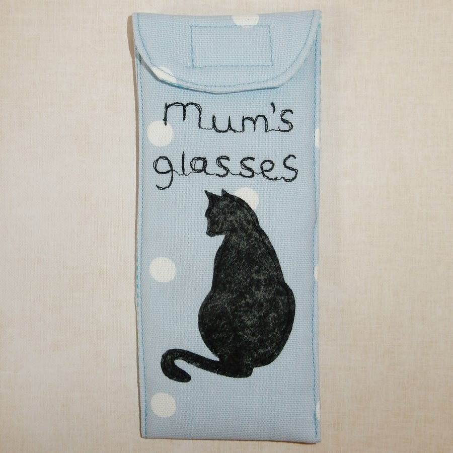 Glasses case - Mum's glasses and black cat
