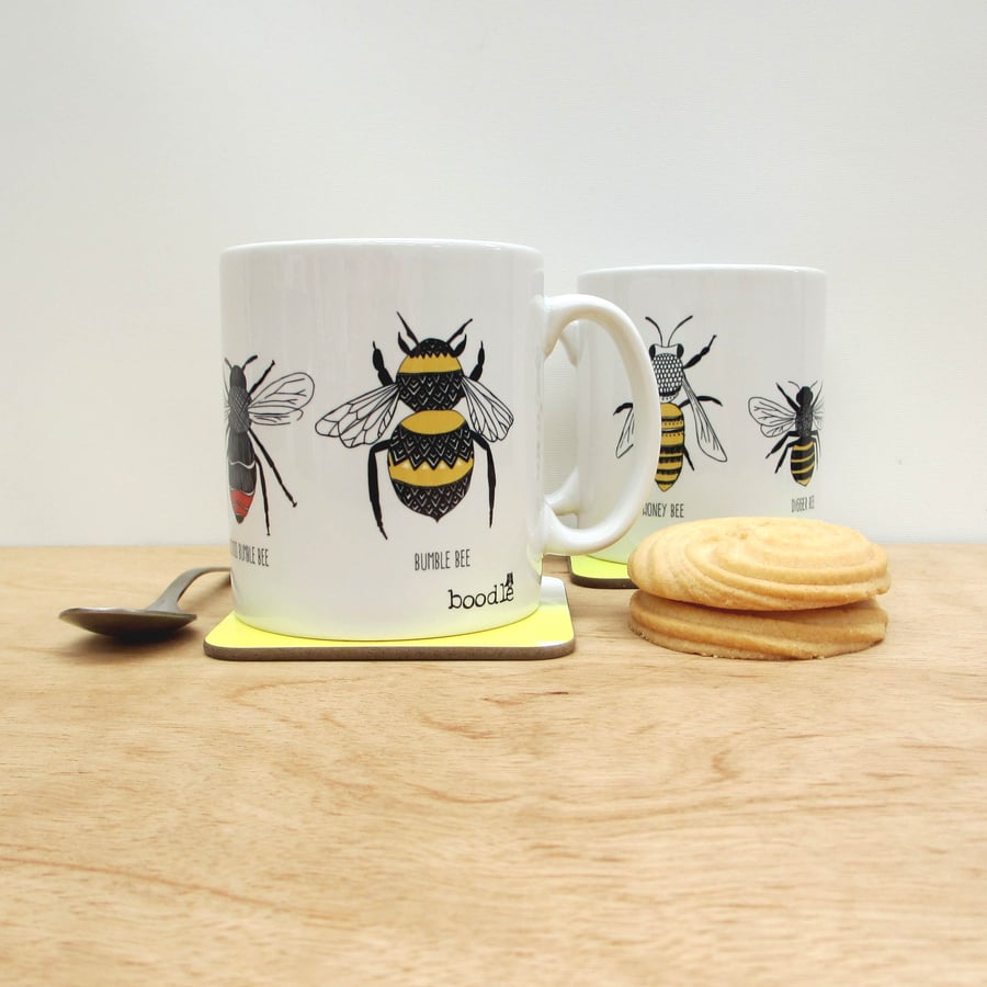 Bee chart ceramic mug