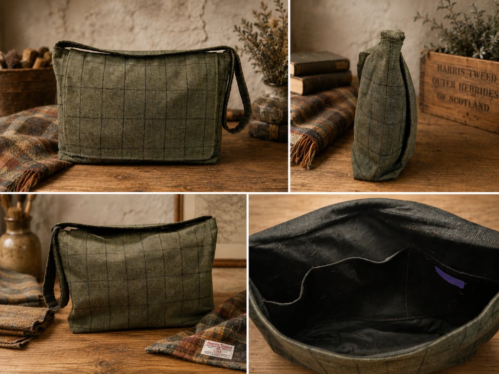 Tweed luggage weekend bag