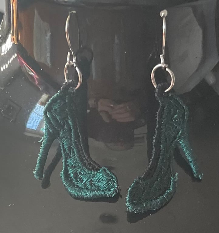 Handmade Free Standing Lace Earrings