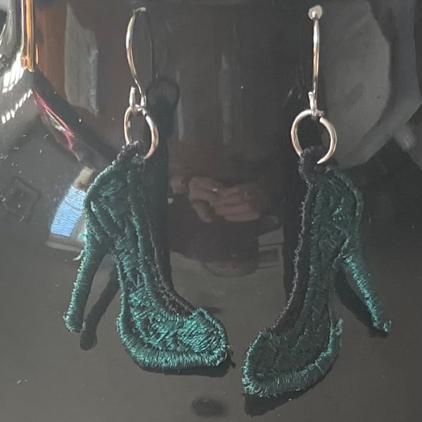 Handmade Free Standing Lace Earrings
