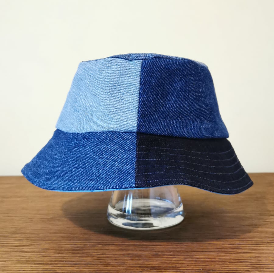 Up-cycled bucket hat