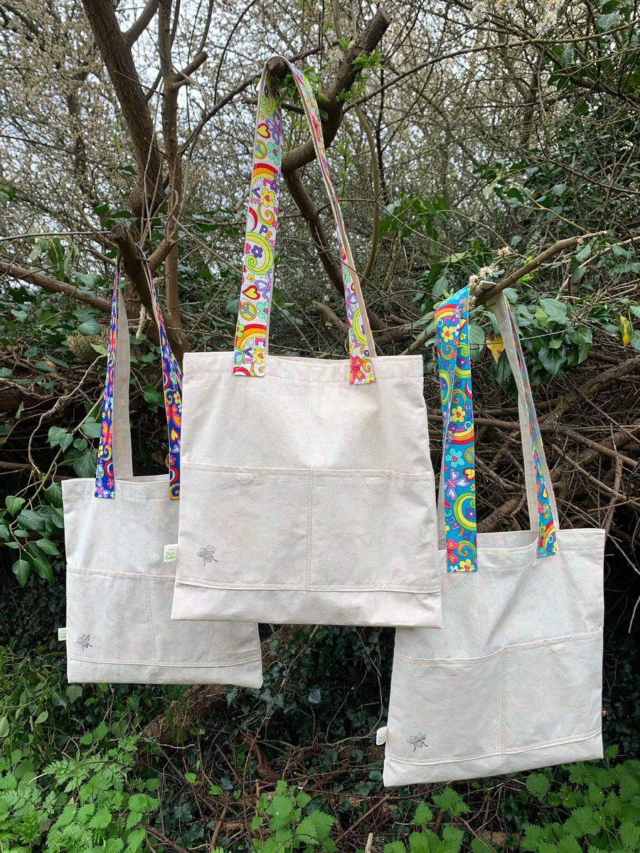 Retro Tote Bag Folksy