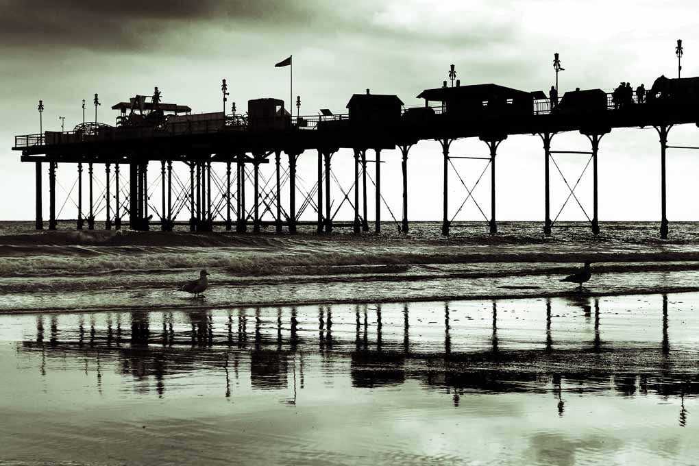 Teignmouth Pier And Beach Devon England UK Photograph Print