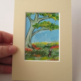 ACEO Rabbit aceo Summer