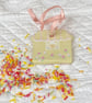 Ice Cream Sundae Vanilla Sprinkles - hand painted hanging decoration 