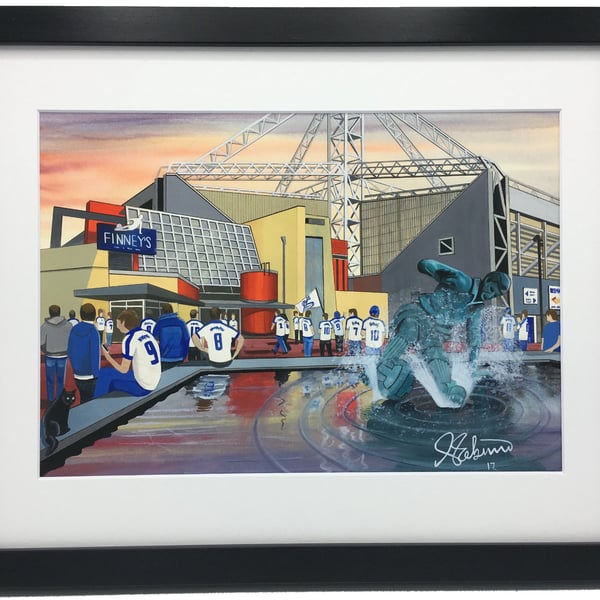 Preston. Framed & Unframed North End Fine Art Print, Football FC, Deepdale Gift