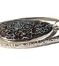 Dinosaur Bone Oval Necklace Recycled Sterling Silver Handmade Jewellery Gift - Image 6