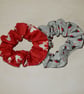 Christmas scrunchies robins and reindeer - Image 1