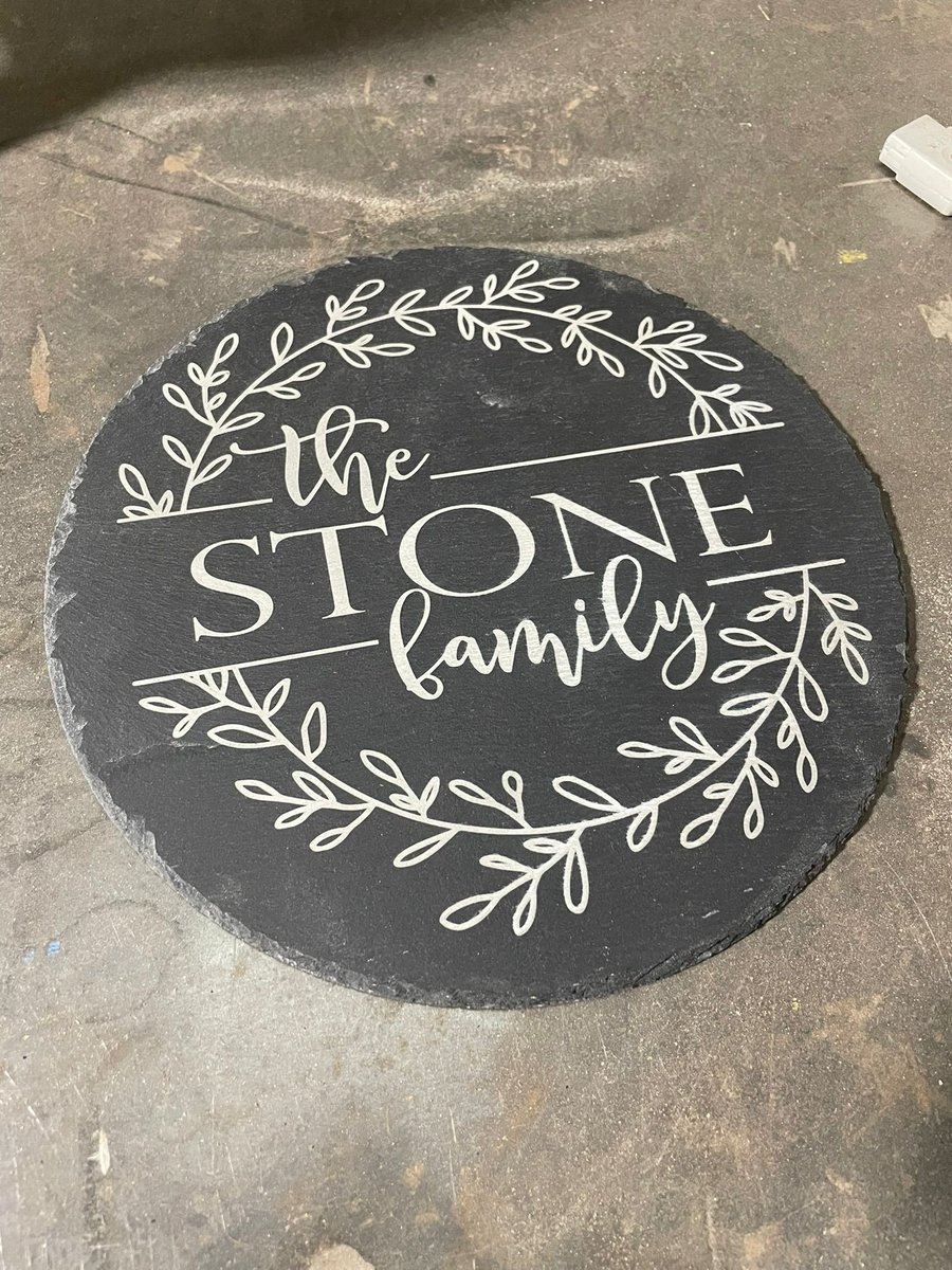 Personalised Laser Engraved Slate Family Platter