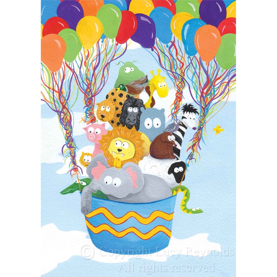 Balloon Animals Print Small