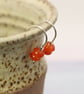 Carnelian & Silver Earrings in a Simple Hook Style - Image 10
