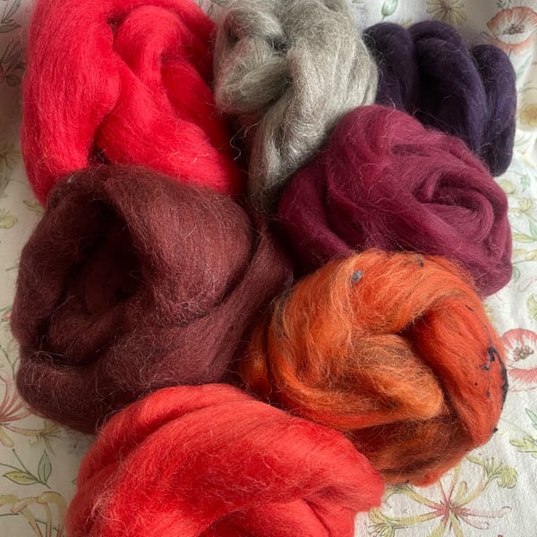 250g Mixed Fibre Stash Builder