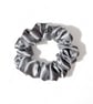 Silver Satin Scrunchie - Regular - Image 1