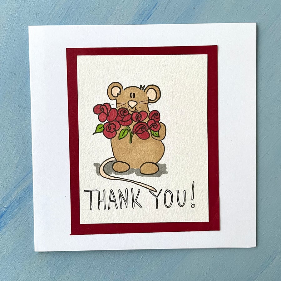 Thank you mouse card