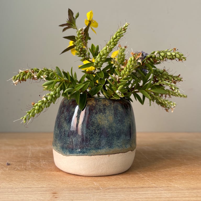 Handmade flower frog, Ikebana vase for fresh or dried flowers