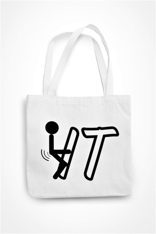 F It Tote Bag Funny Novelty Bag Birthday Present Adult Humour Joke Eco Shopping