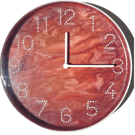 Hand Painted Customised Wall Clock Indoor 25 cm Silent Quartz Clock Gift Idea