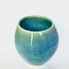 Blue Green Ceramic Vase