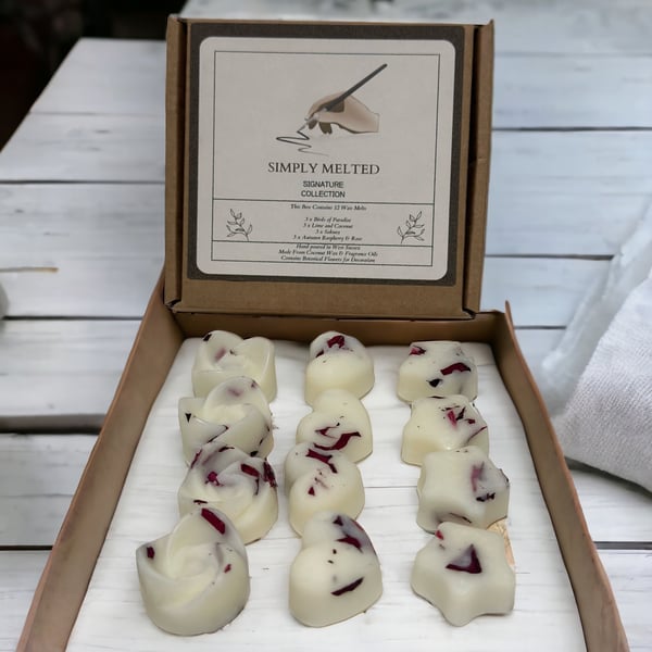 Signature Collection Highly Scented Wax Melts, Fresh and Floral Scent Box Set