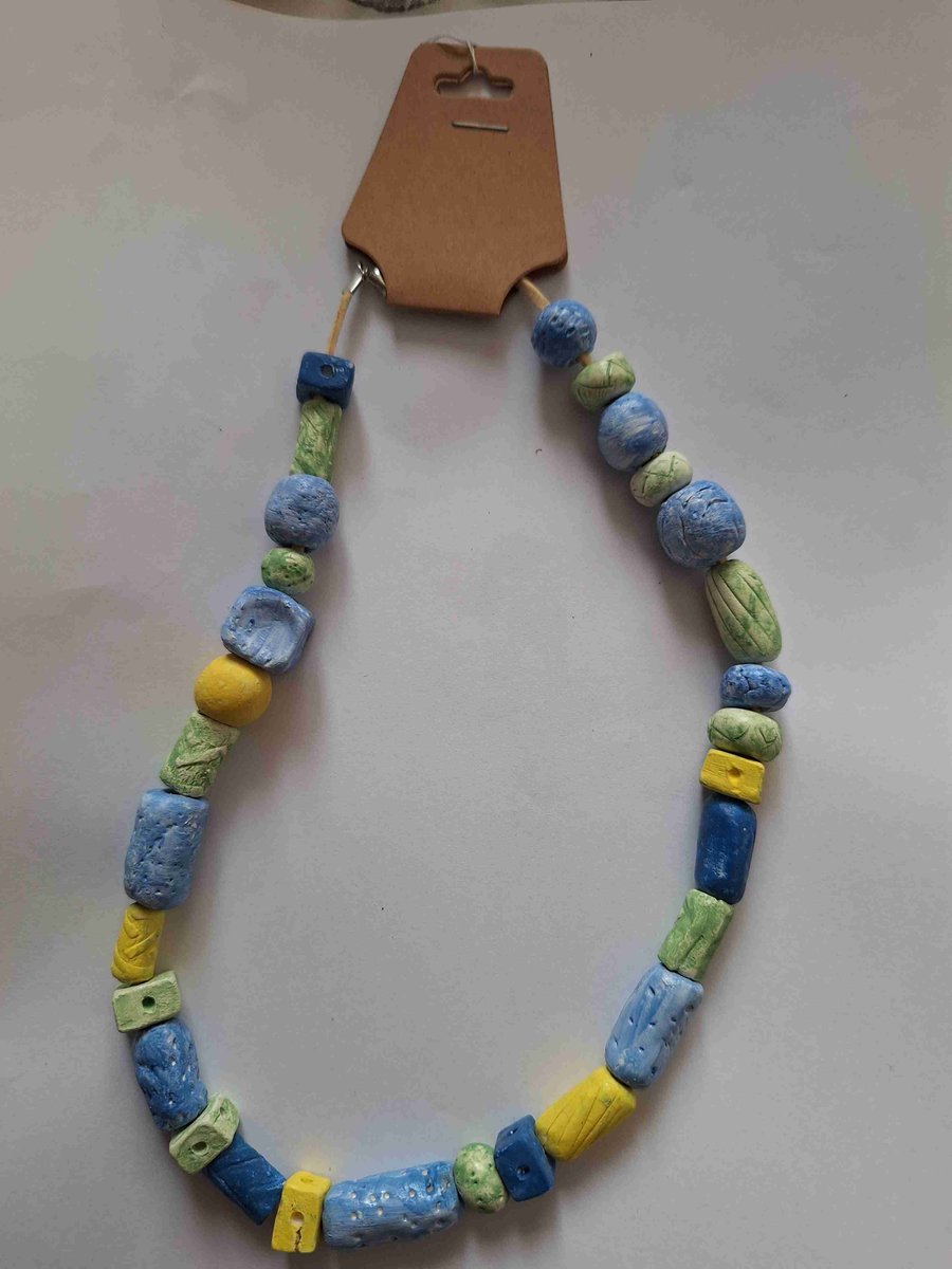 Ethnic style Clay Necklace. 