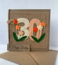 30th Handmade Birthday Card from felt. Keepsake Card. Textile card. - Image 4