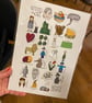 Wizard of Oz Alphabet Art Print - Image 2