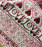 Eco Gift Wrap or Storage Sack Bag in Emma Bridgewater Pink Sampler fabric - Image 2