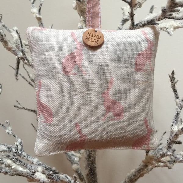 Hanging Lavender Sachet - Pink Hare