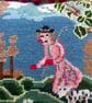 Countryside Frolic tapestry cushion cover with pompoms - Image 6
