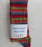 Hand-cranked Knitted Ribbed Wool Socks Size 8 to 9 - Image 5