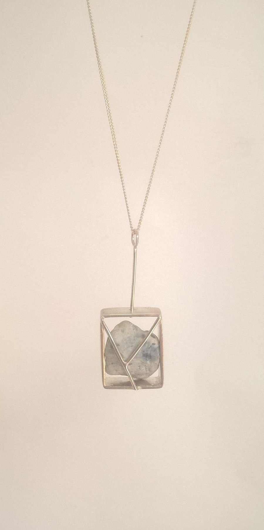 Stone in a Box Necklace