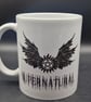 New Supernatural Mug Castiel WingsTV Series Protecton Pentagram Fan Art Blur