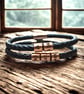 7th Wedding Anniversary Gift - Leather & Copper Bracelet - Free Delivery - Image 1