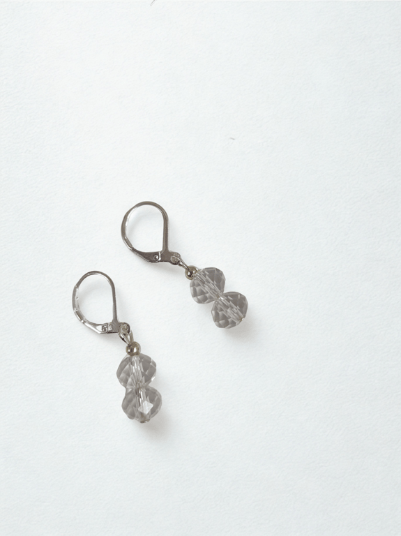 Double Twinkly Crystal Earrings 