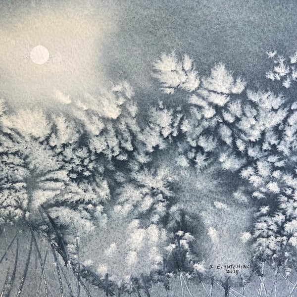 Abstract work with salt (Original Watercolour)