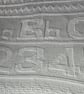 ABC baby blanket in white cotton mix yarn  - Image 3